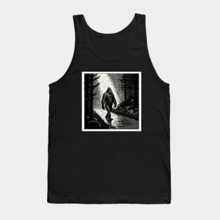 Bigfoot Out For a Winter Stroll Tank Top